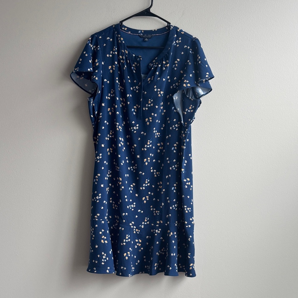 Tommy Hilfiger Blue Floral Mini Dress